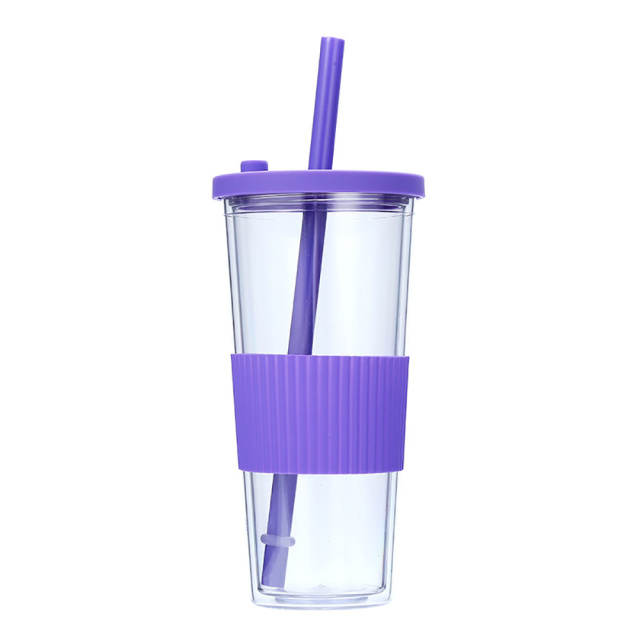 24 oz Double Wall Tumbler With Silicone Sleeve