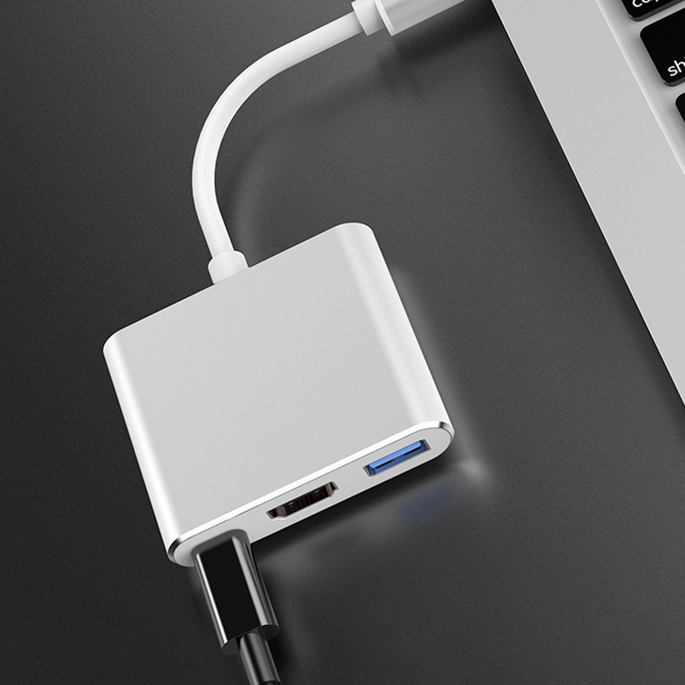 3 In 1 Laptop Adapter Hub