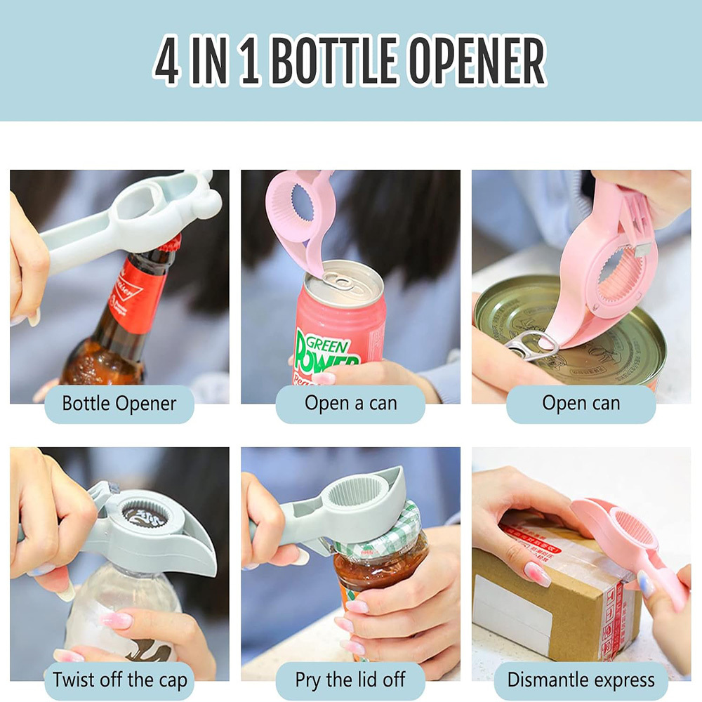 4 in 1 Multi Function Can Opener Bottle