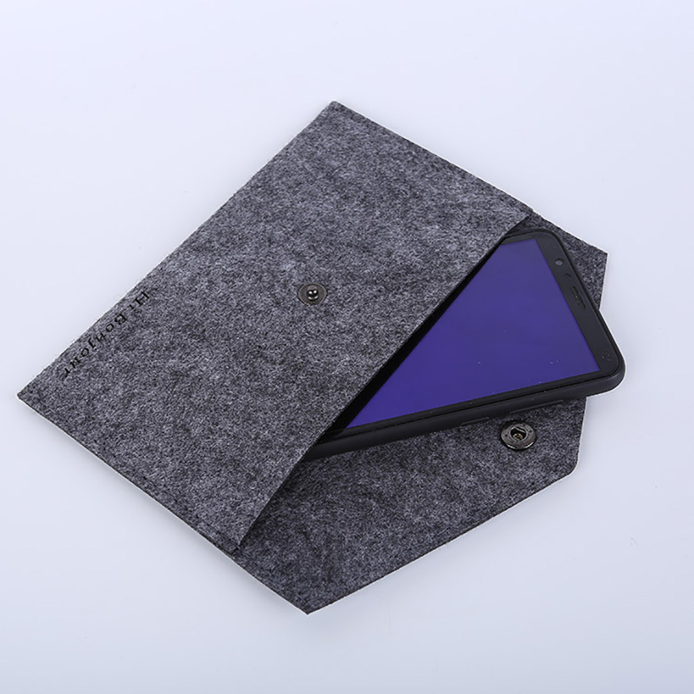 Felt Cellphone Sleeve Case Pouch