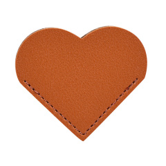 Leather Bookmarks With Heart Shape