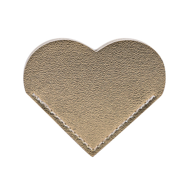 Leather Bookmarks With Heart Shape