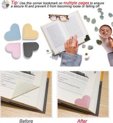 Leather Bookmarks With Heart Shape