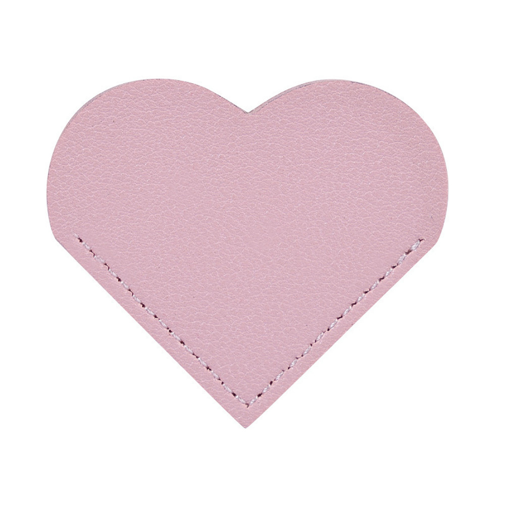 Leather Bookmarks With Heart Shape