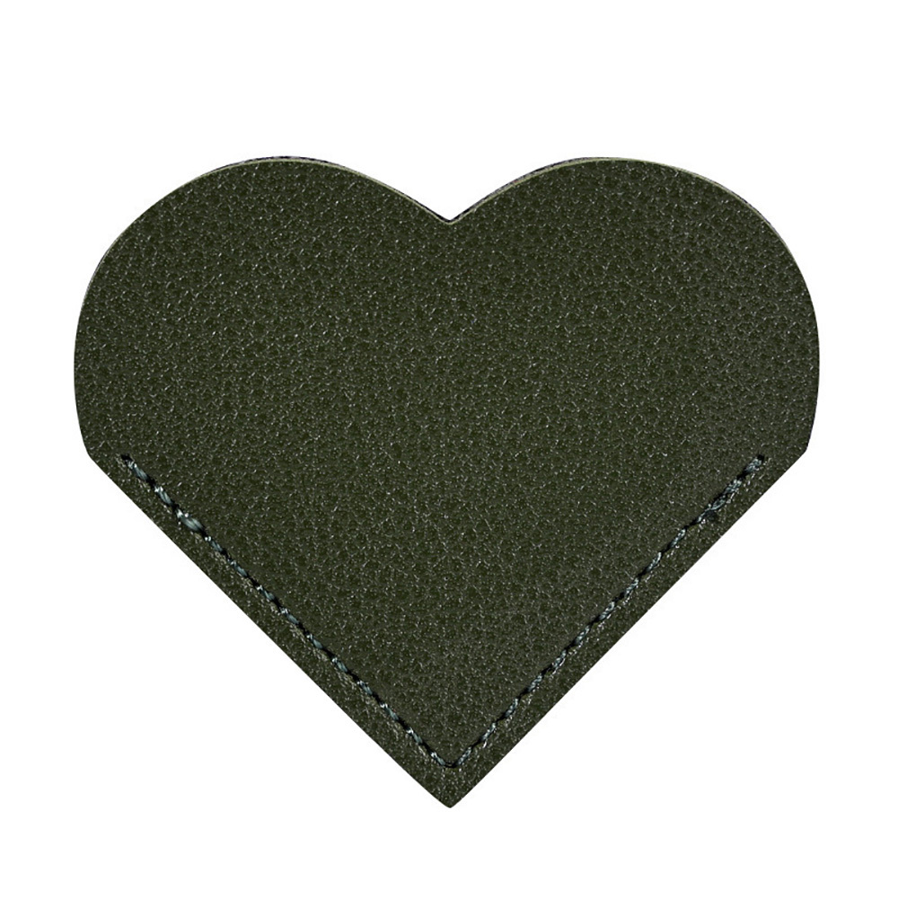 Leather Bookmarks With Heart Shape