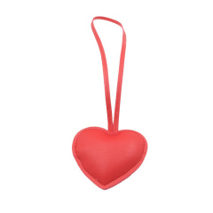 Leather Heart Keychain