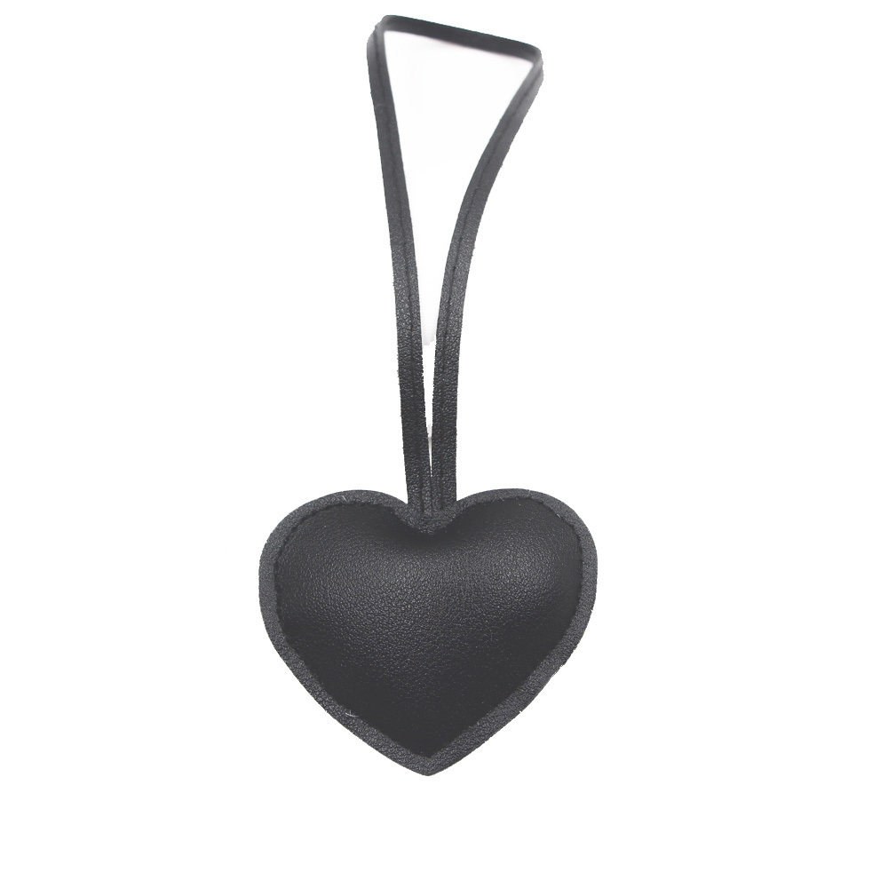 Leather Heart Keychain