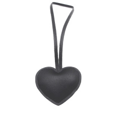 Leather Heart Keychain