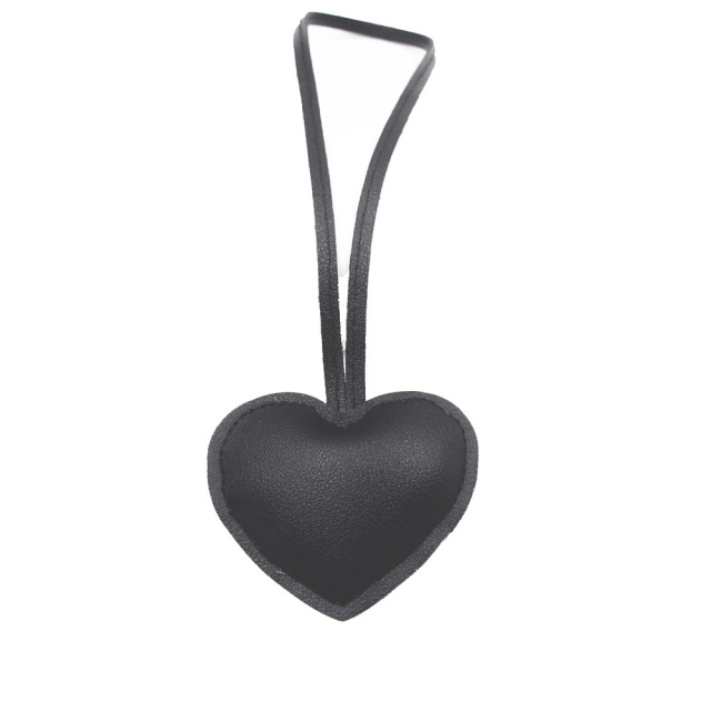 Leather Heart Keychain