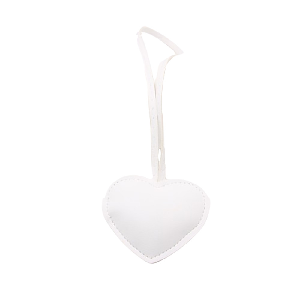 Leather Heart Keychain