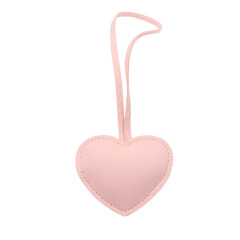 Leather Heart Keychain