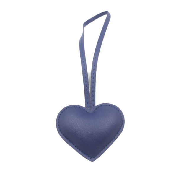 Leather Heart Keychain