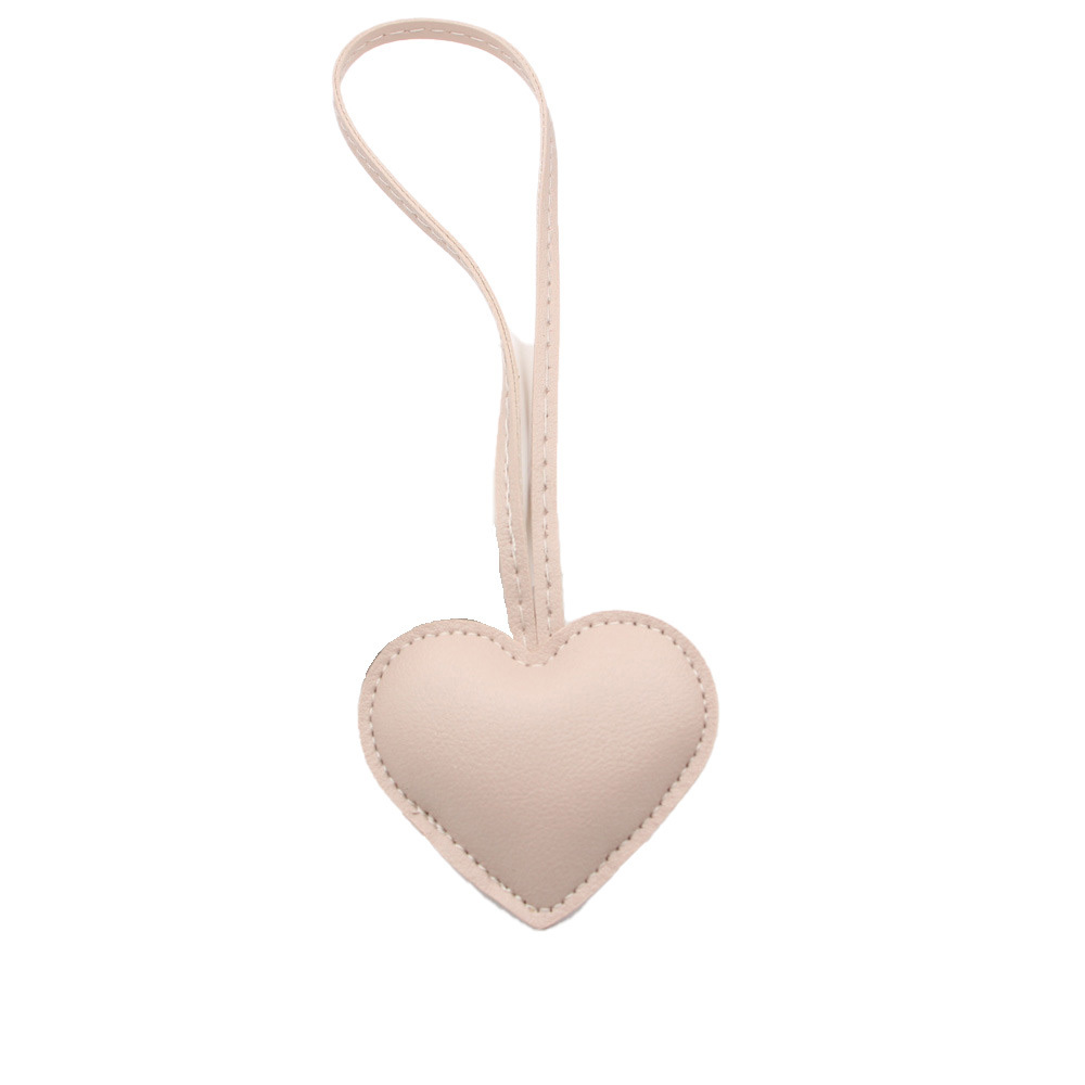 Leather Heart Keychain