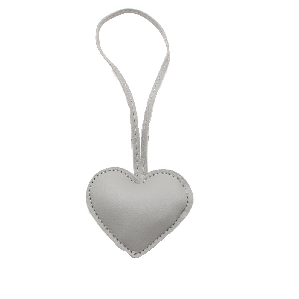 Leather Heart Keychain
