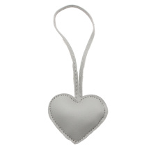 Leather Heart Keychain