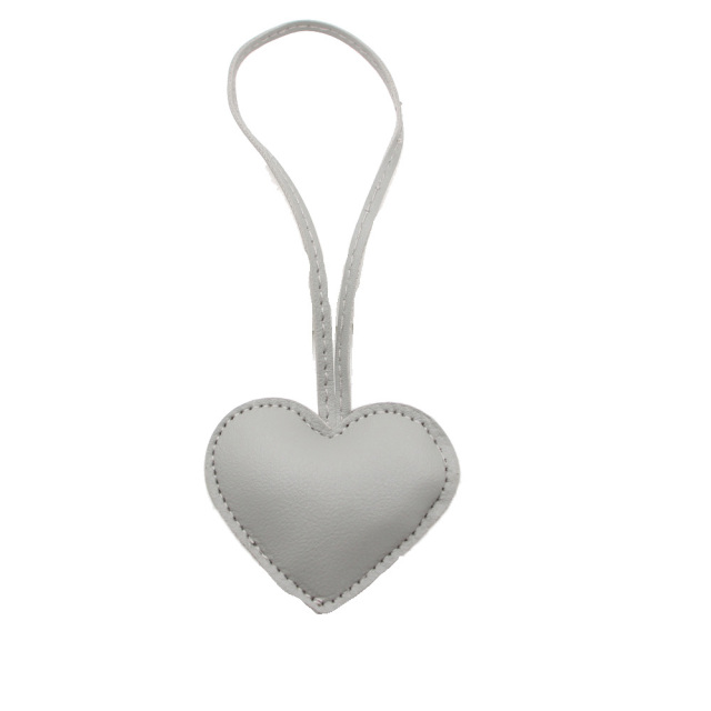 Leather Heart Keychain