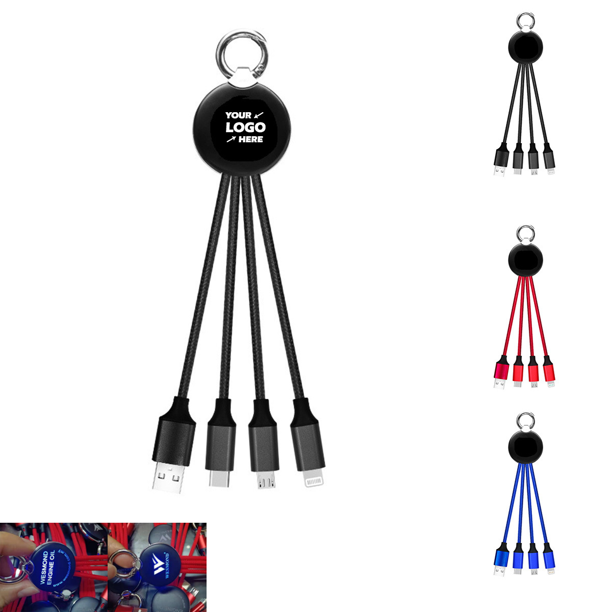 Light Up 5 In 1 Charging Cable
