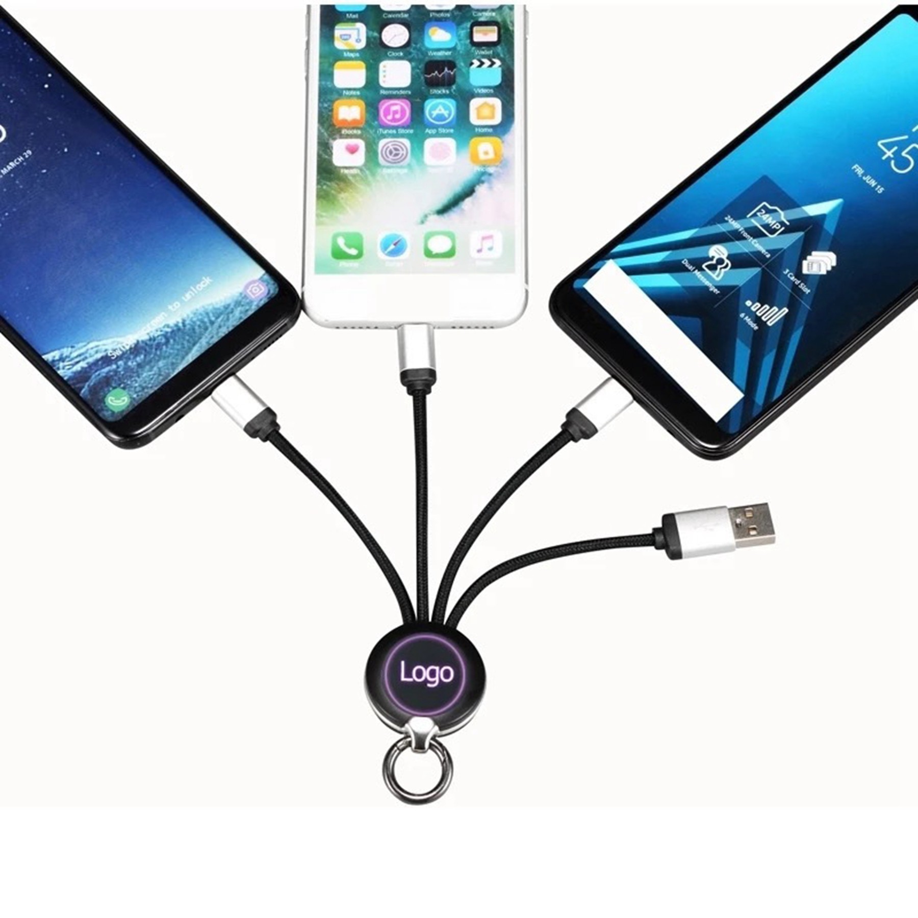 Light Up 5 In 1 Charging Cable