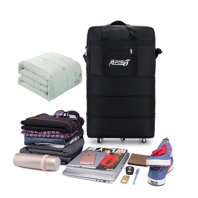 27“ Adjustable Capacity Rolling Duffel Bag