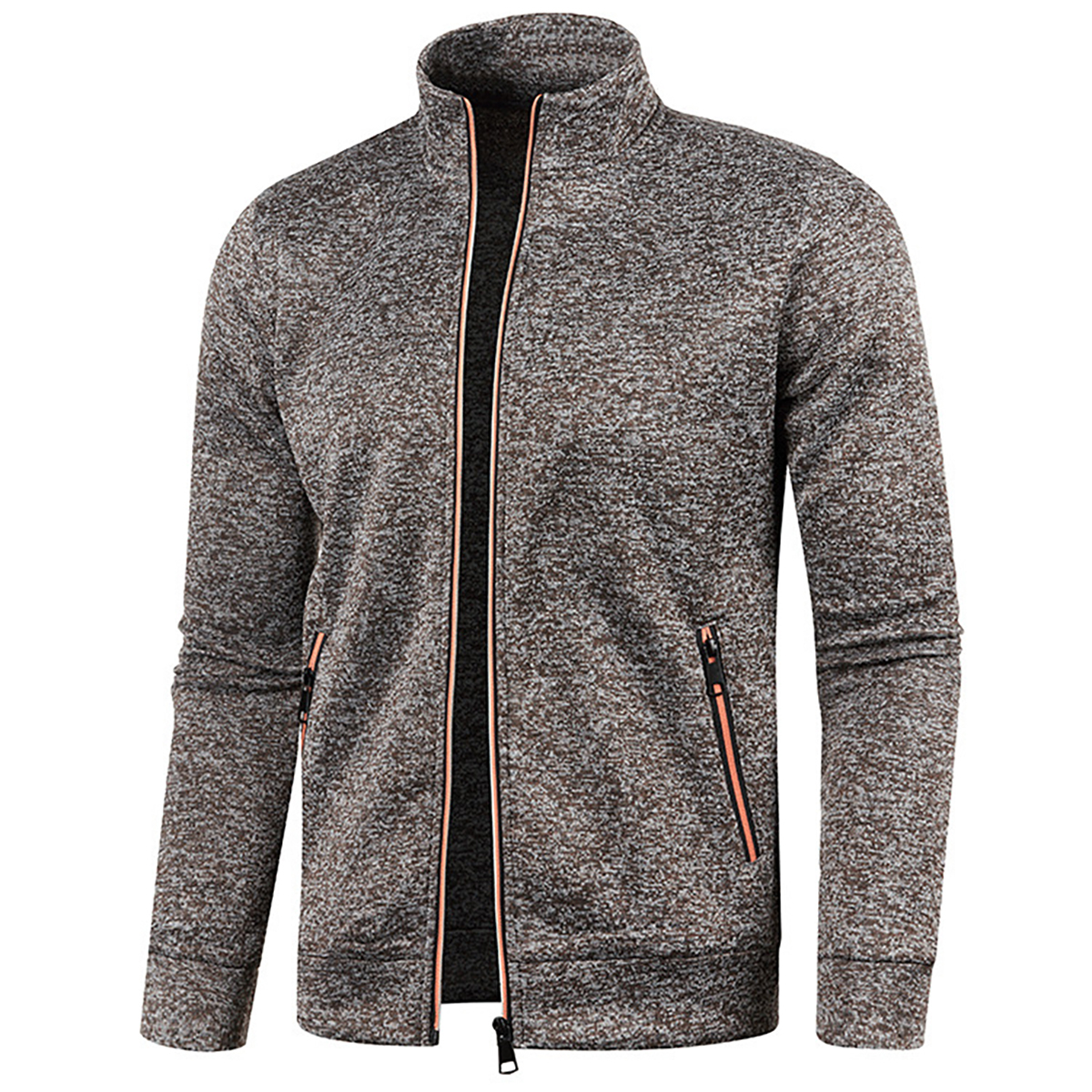 Men's Full Zip Jacket With Zipper Pockets