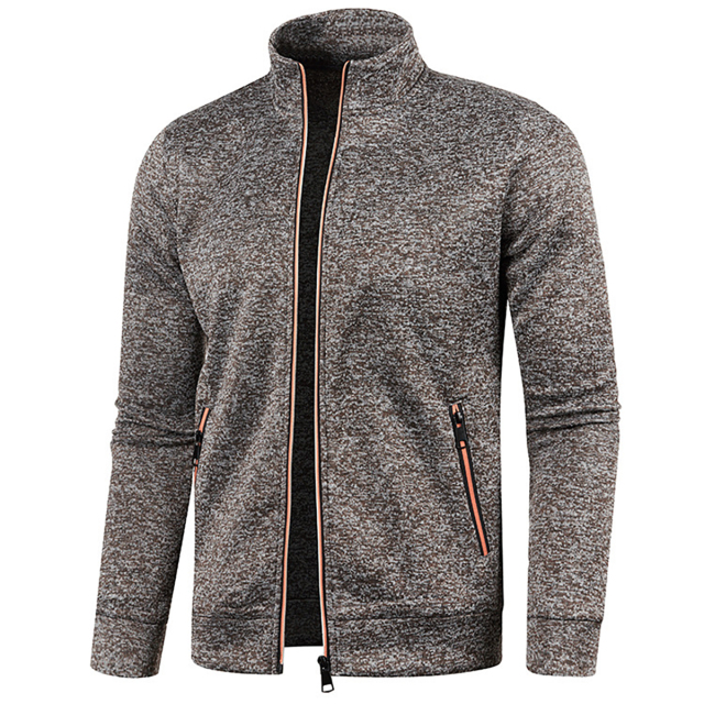 Men's Full Zip Jacket With Zipper Pockets