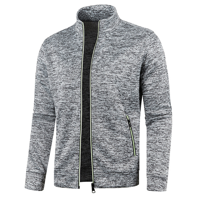 Men's Full Zip Jacket With Zipper Pockets
