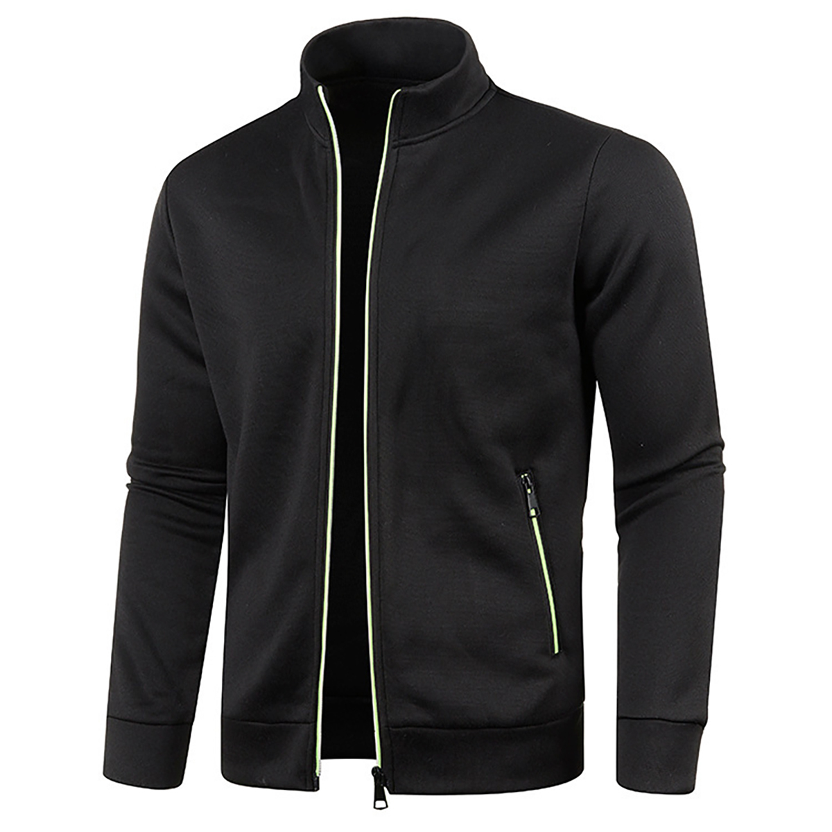 Men's Full Zip Jacket With Zipper Pockets