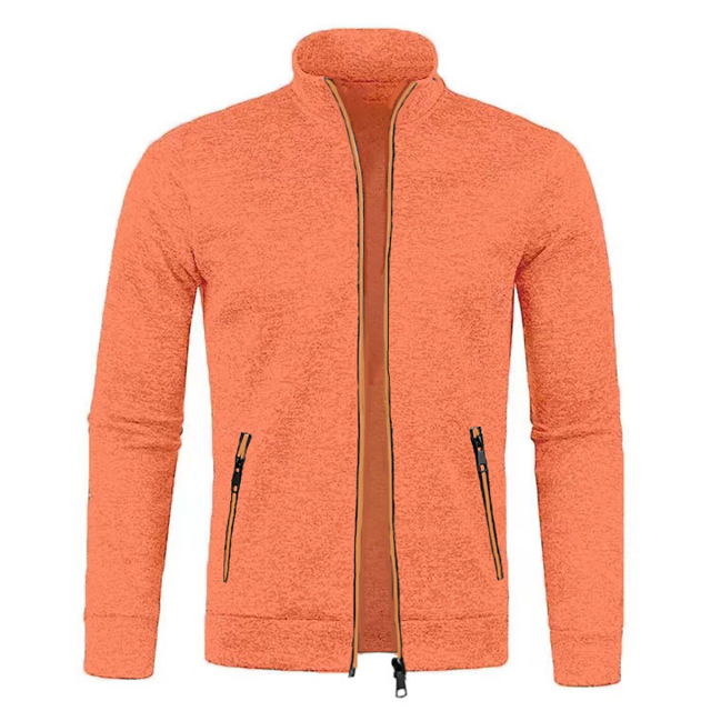 Men's Full Zip Jacket With Zipper Pockets