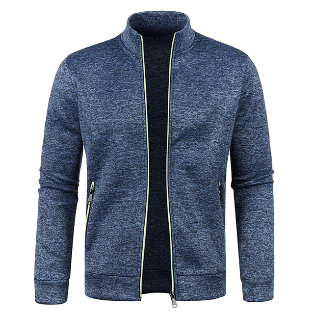 Men's Full Zip Jacket With Zipper Pockets