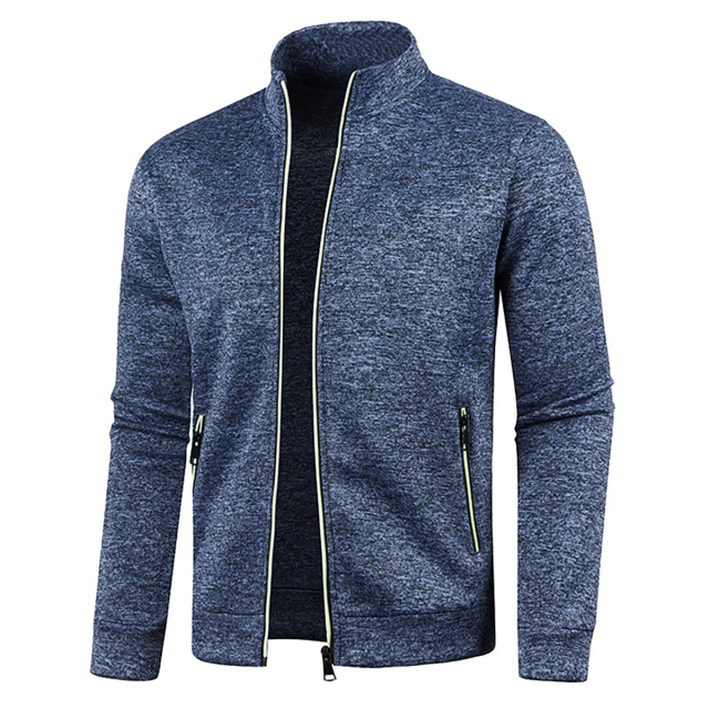 Men's Full Zip Jacket With Zipper Pockets