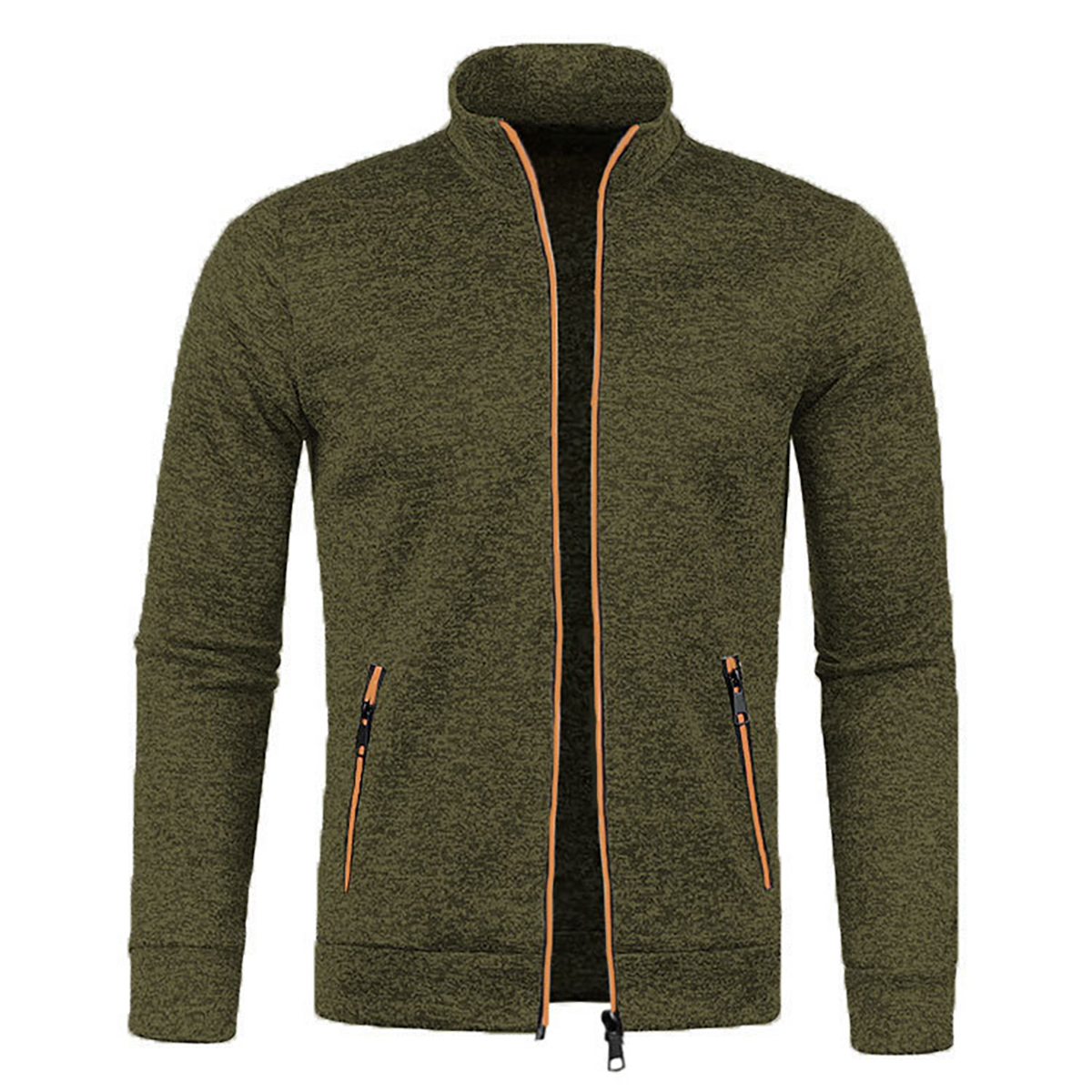 Men's Full Zip Jacket With Zipper Pockets