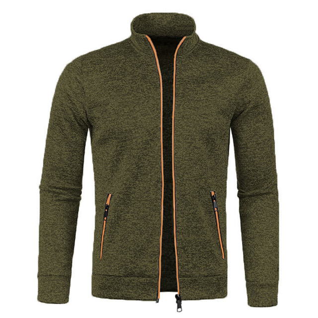 Men's Full Zip Jacket With Zipper Pockets