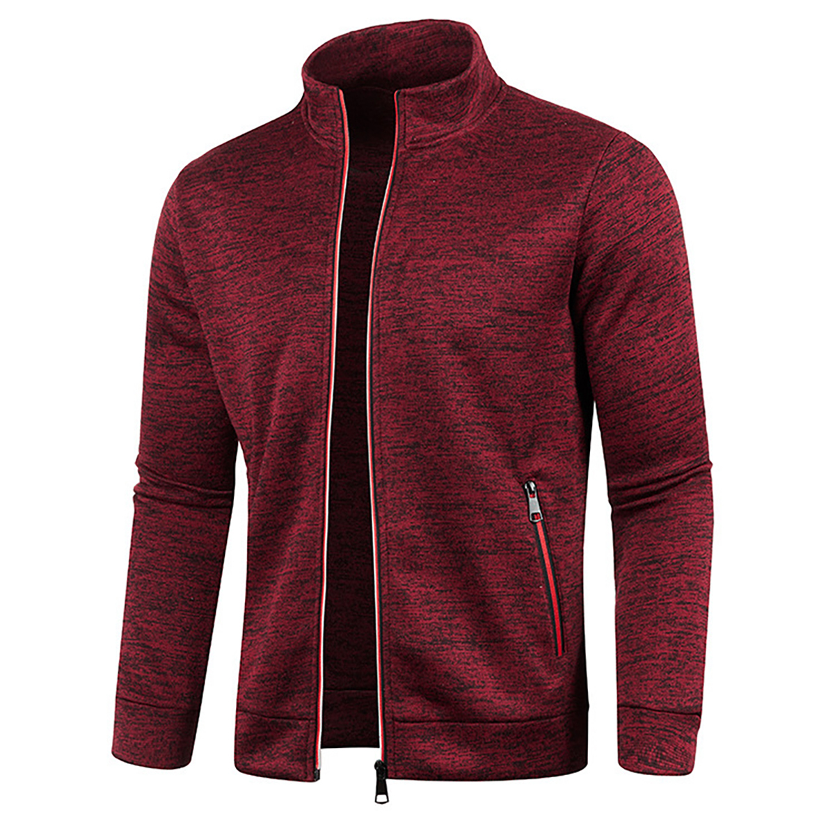 Men's Full Zip Jacket With Zipper Pockets