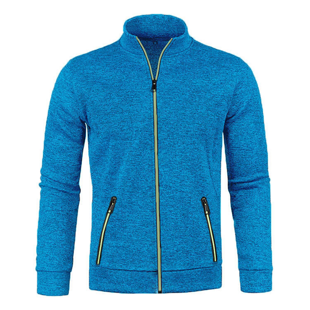 Men's Full Zip Jacket With Zipper Pockets