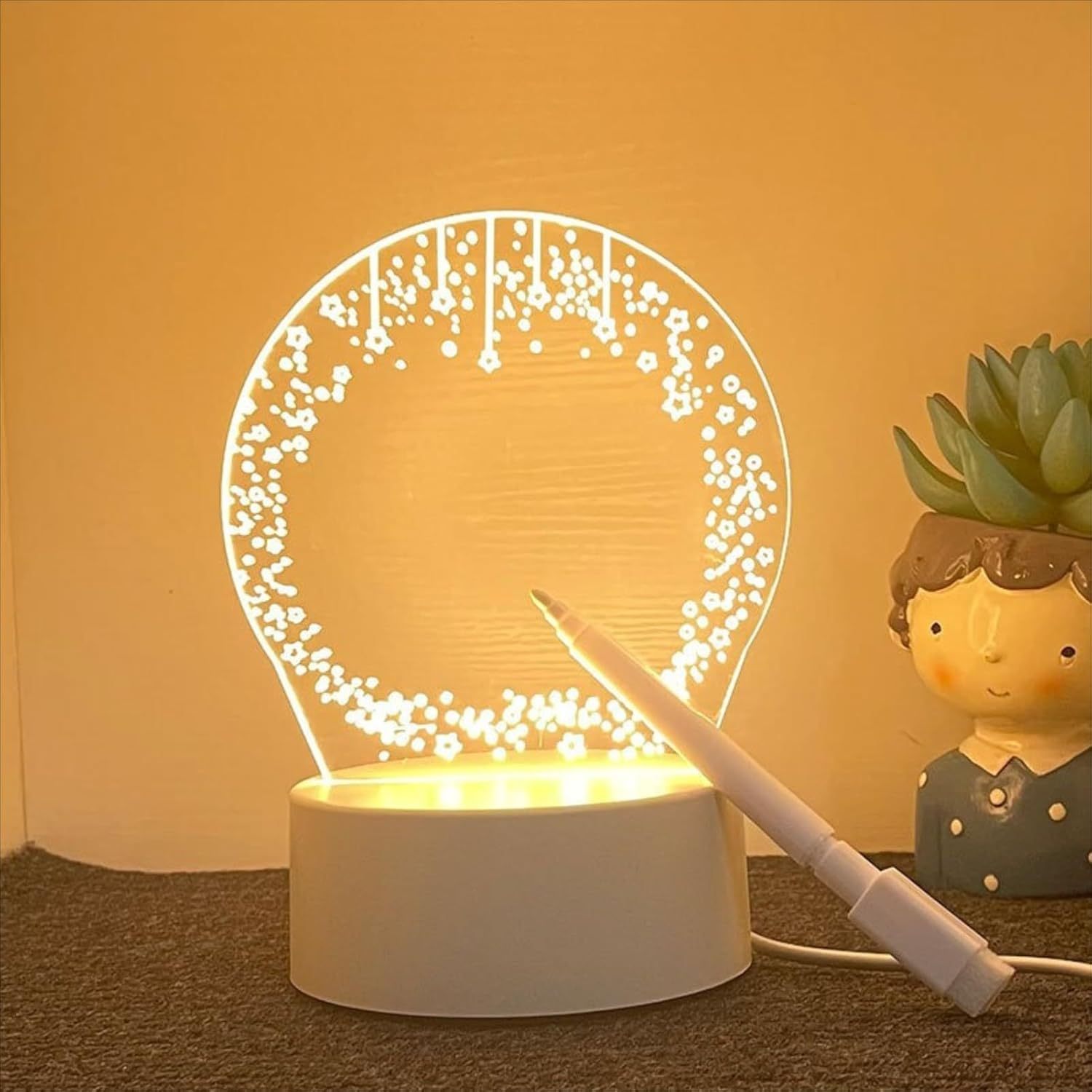 Night Light With Message Board