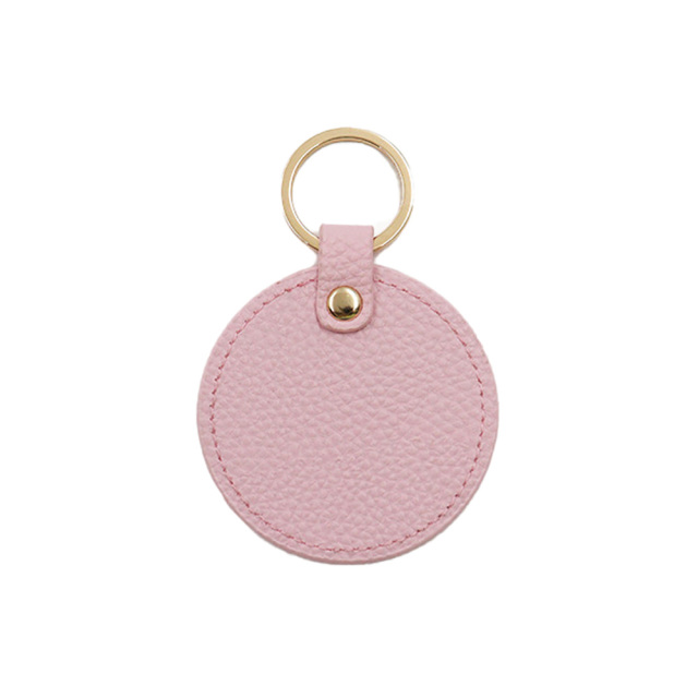 PU Leather Round Keychain