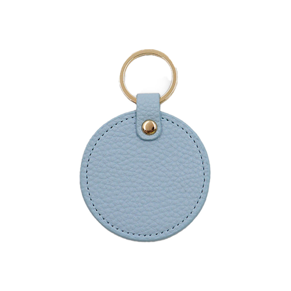 PU Leather Round Keychain