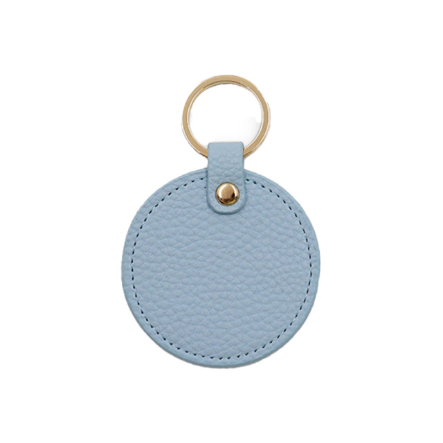 PU Leather Round Keychain