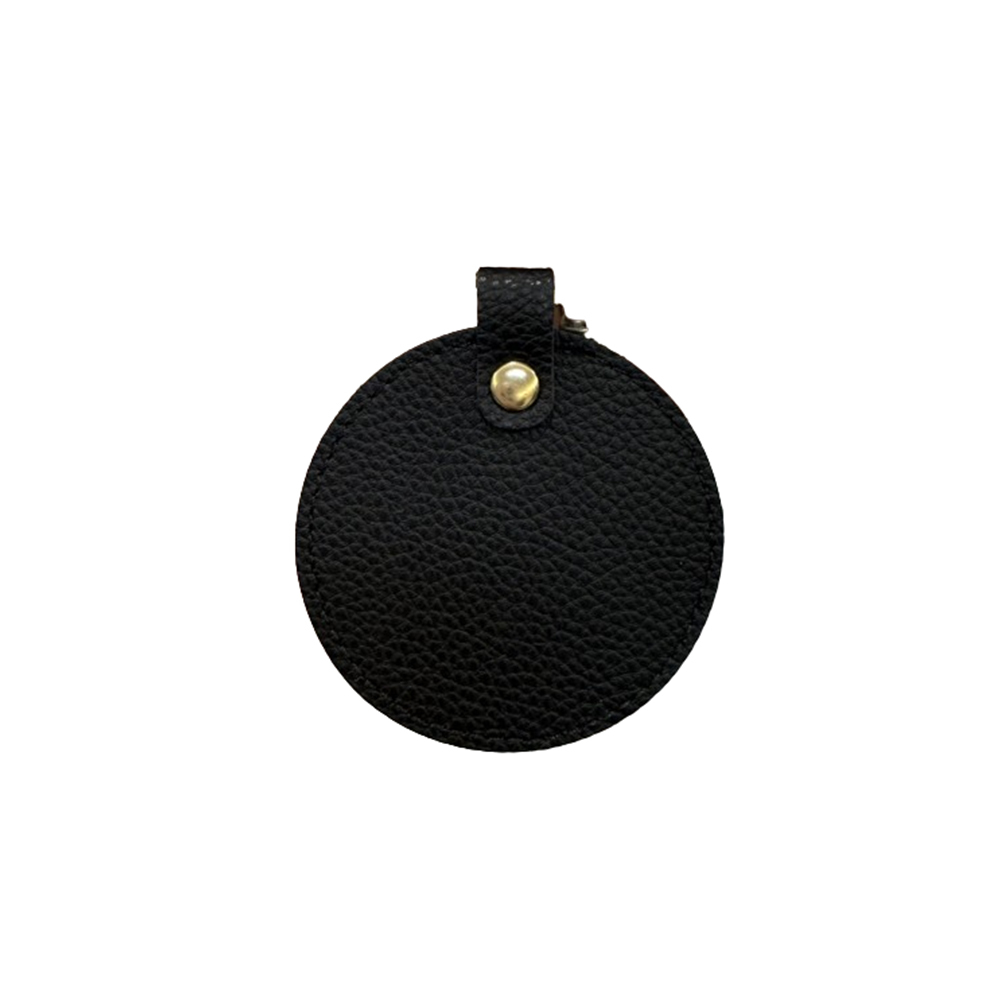 PU Leather Round Keychain