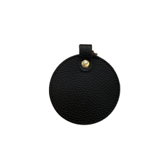 PU Leather Round Keychain