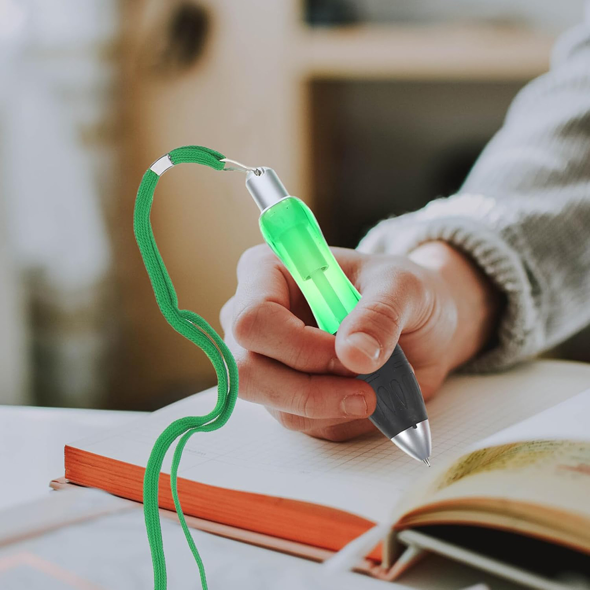 Retractable Fat Ballpoint Pens With Hanging Rope