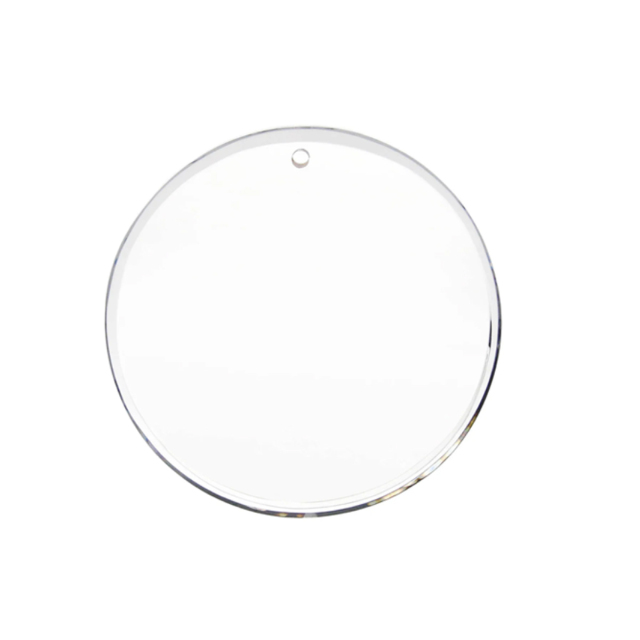 Round Crystal Glass Ornament