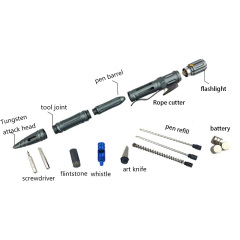 Self-Defense Tactical Pen With LED Light