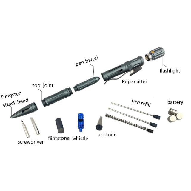 Self-Defense Tactical Pen With LED Light