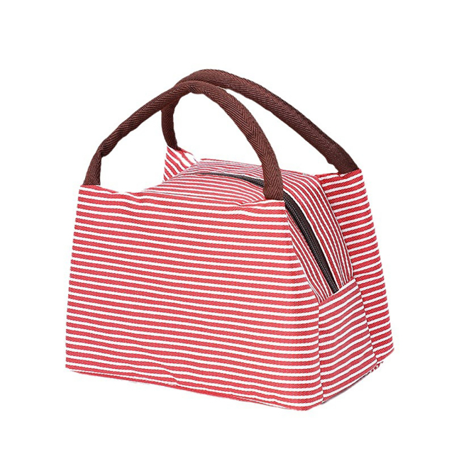 Sripe Cooler Lunch Bag