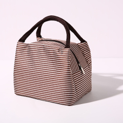 Sripe Cooler Lunch Bag