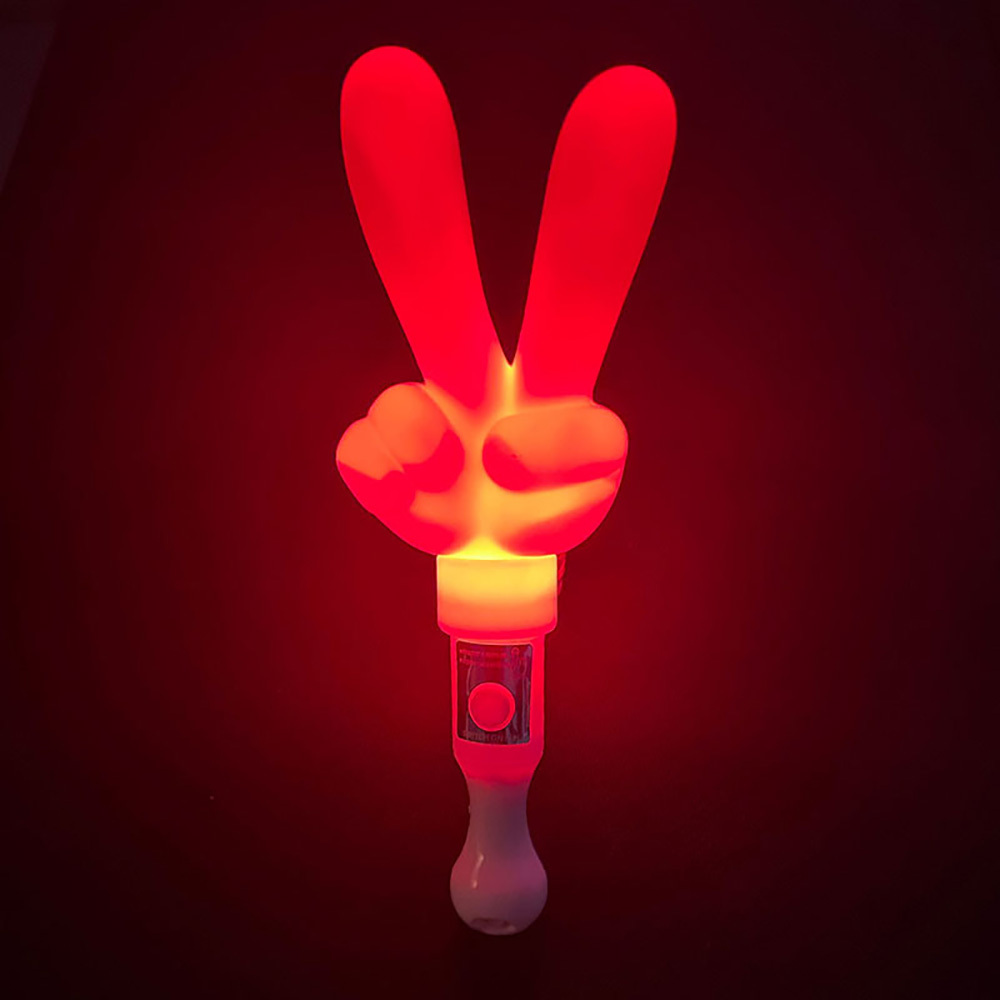 Victory-shaped LED Cheering Wand