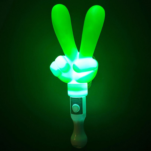 Victory-shaped LED Cheering Wand