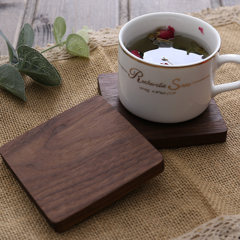Walnut Wooden Cup Coaster