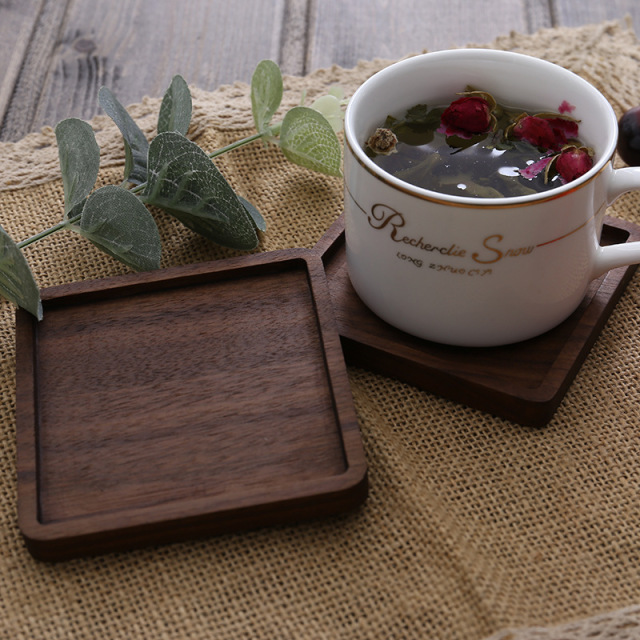 Walnut Wooden Cup Coaster